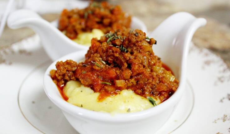 Luganega con Polenta